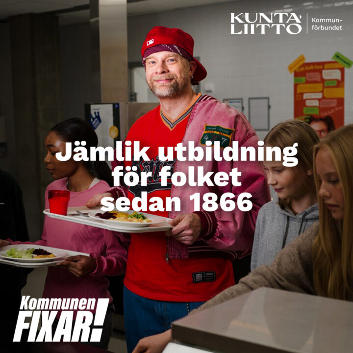 Jämlig utbildning för folket sedan 1866. Kampanjen Kommunen fixar.